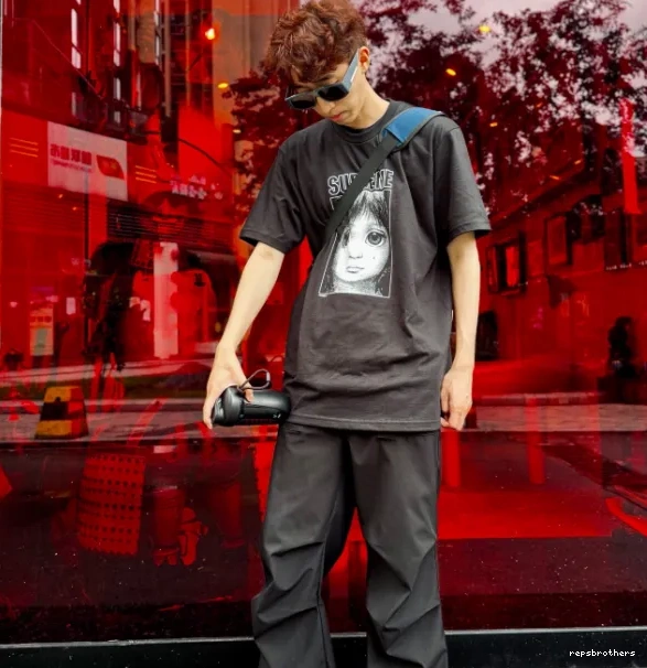 Tee 24SS White Black Keane and S Margaret M Tears Manga Teardrop XL Big L 0713